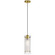 Pasha One Light Pendant in Aged Brass (216|22152CFAGB)