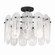 Oldmill Three Light Semi-Flush Mount in Dark Matte Black (7|2596899)