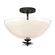 Elowen Three Light Semi-Flush Mount in Dark Matte Black (7|10255899)