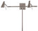 Second Marriage Two Light Task Wall Lamp in Brushed Nickel (42|P4440084)