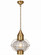 Ellington One Light Pendant in Antique Brass (405|9612ABOPT)