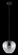 Priorat One Light Pendant in Black (217|39656A)