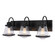 Covington Three Light Vanity in Matte Black (63|W0583)