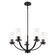 Elmwood Park Five Light Chandelier in Matte Black (63|H0333)