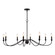 Annabelle Eight Light Chandelier in Matte Black (63|H0321)