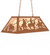 Rustlers Six Light Pendant in Earth (57|274496)