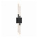 Valenza LED Wall Sconce in Satin Brushed Black (360|WS12021LED2LHFSBB)