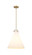 Downtown Urban Three Light Pendant in Brushed Brass (405|4103PLBBG41114WH)