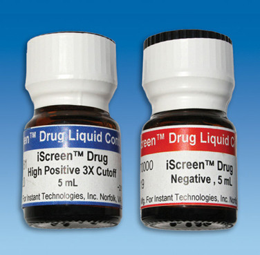 iScreen Urine Drug Test Controls (1) 5mL Positive (1) 5mL Negative per Kit