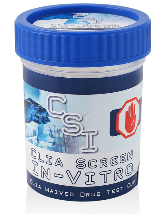 12 Panel Multi-Drug Screen Test Cup CSI CLIA Waived, Privacy Label, 25/Box | CSI-CUP-6125 | CSI-CUP-9125