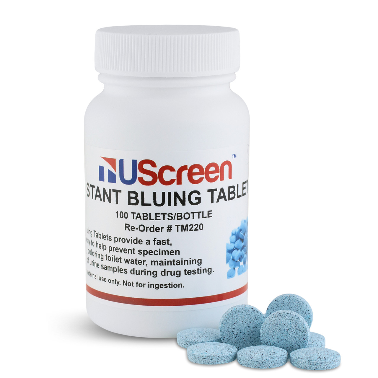 UScreen© Bluing Agent Tablets Drug Test Adulteration 100/Bottle #TM220
