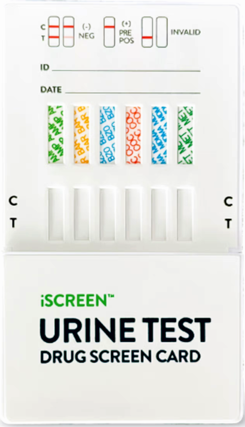 5 Panel Drug Test Dip Card iScreen by Abbott CLIA Waived 25/Box
