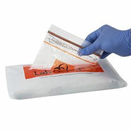 LAB GUARD® Specimen Transport Biohazard Bag w/Absorbent 6x9" 1000/CS