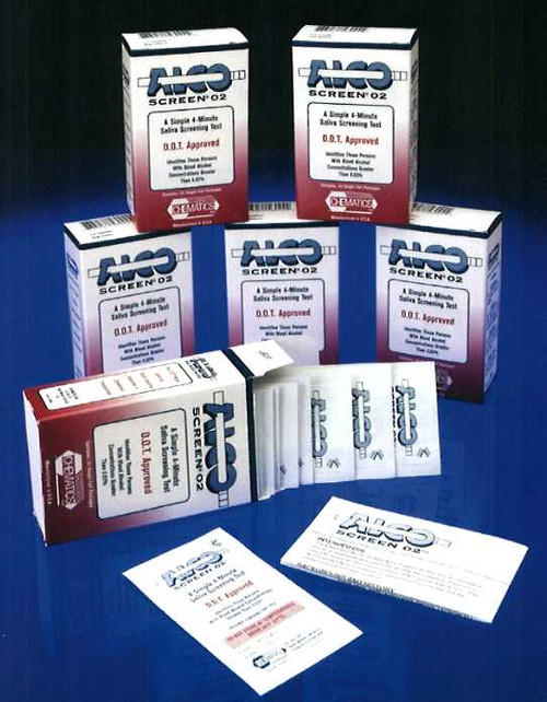 Alco-Screen .02 Saliva Alcohol Test D.O.T. & CLIA Waived 24/Box #56024