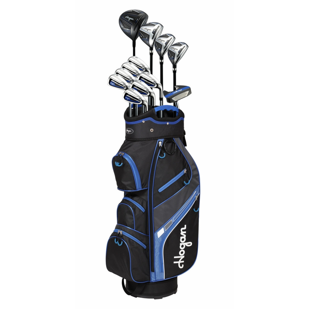 Hogan Golf FW-817 Men Right Graphite/Steel 1 Inch Longer Golf Clubs Set With Trolley bag, Stiff Flex