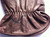 Brown kangaroo leather glove cuff