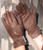 Kangaroo leather gloves in brown, showing back of hand and palm