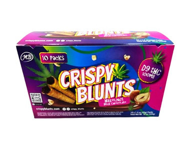 CRISPY BLUNTS D9 100MG EDIBLES DISPLAY OF 10