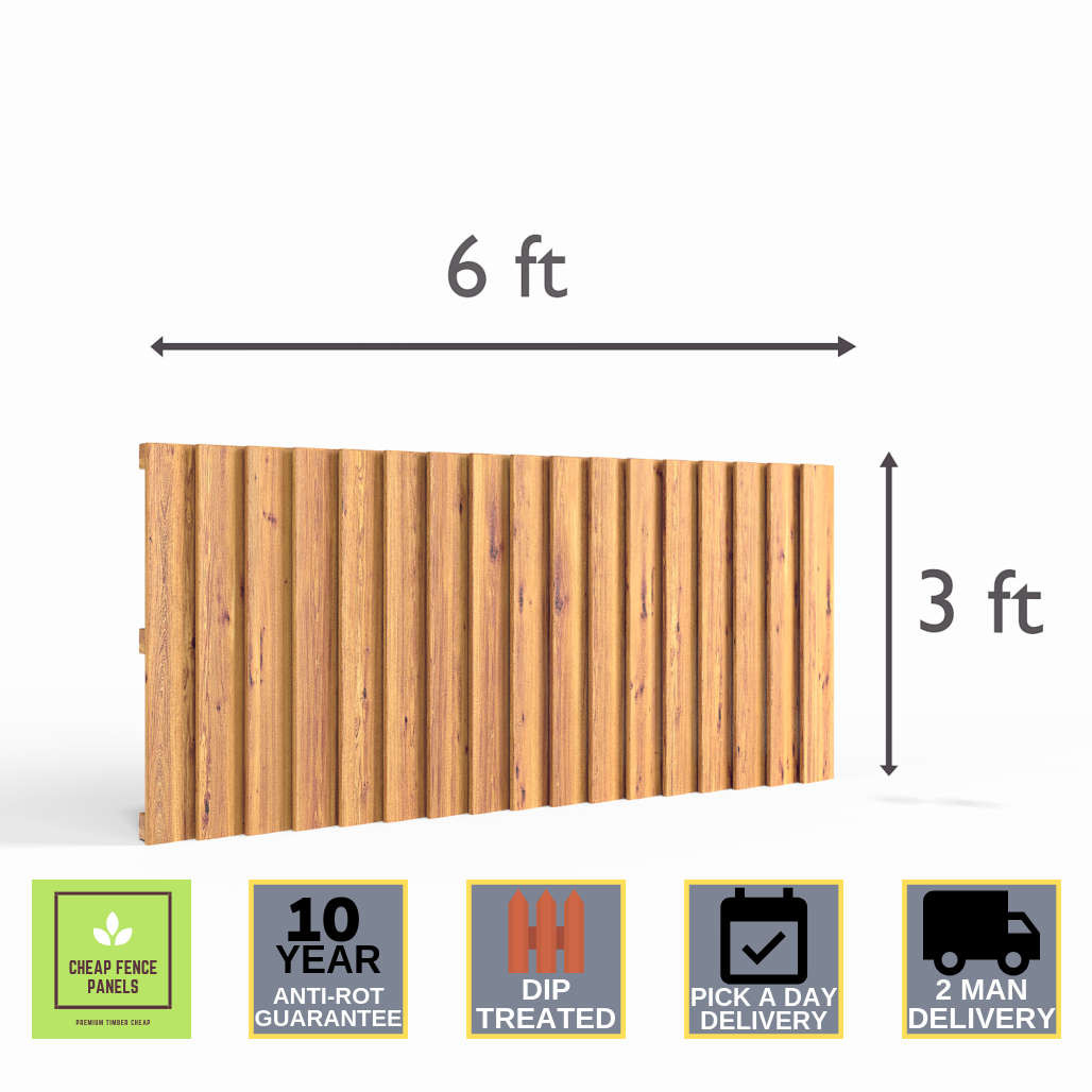 6x3 Feather Edge Fence Panel Cheap Fence Panels