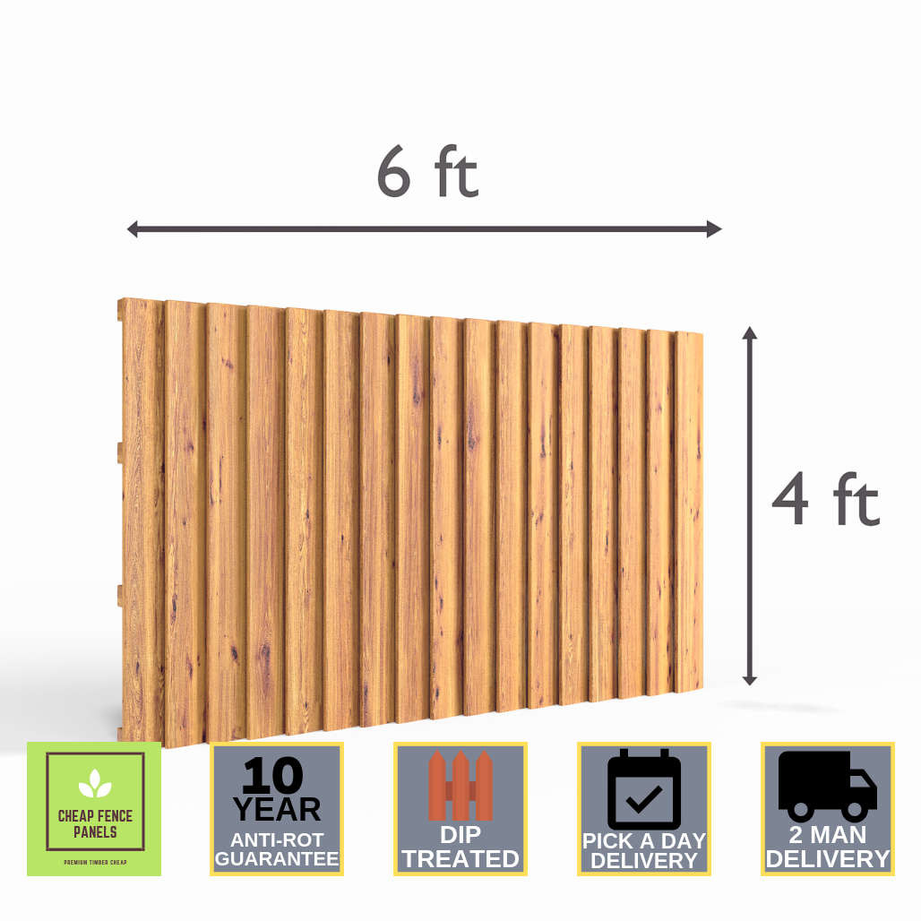 6x4 Feather Edge Fence Panel Cheap Fence Panels