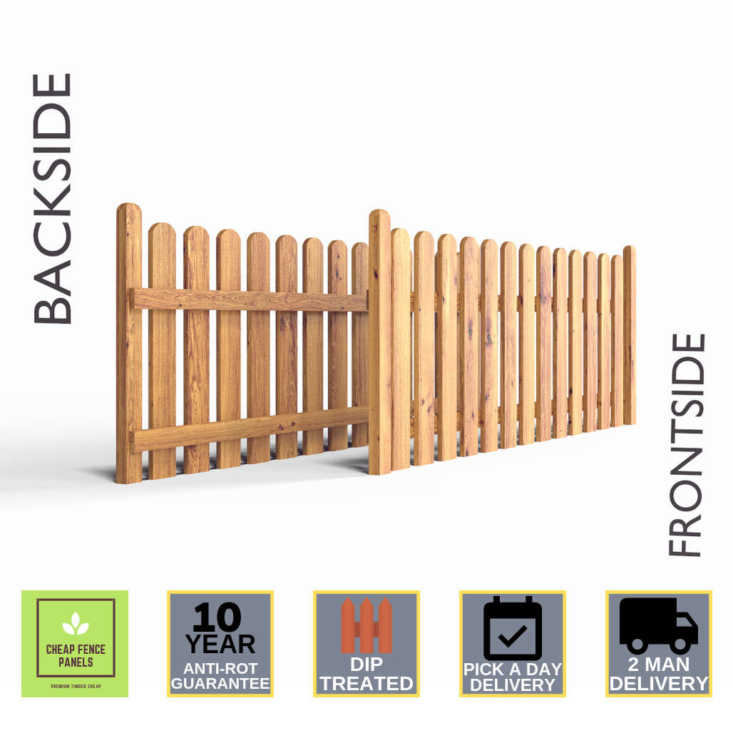 6x3 Picket Fence Panel Cheap Fence Panels