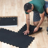 Body-Solid Tools Interlocking Rubber Flooring 4 Pack