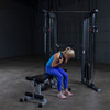 Seated Crunches on the Powerline Functional Trainer