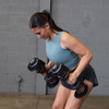 Adjustable Dumbbell Set, 11 lb. to 66 lb.