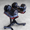 Adjustable Dumbbell Set, 11 lb. to 66 lb. with Stand