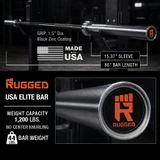 RUGGED USA Elite Olympic Barbell