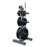 Body-Solid 6-Post Weight Tree and Bar Holder for Olympic Weight Plates