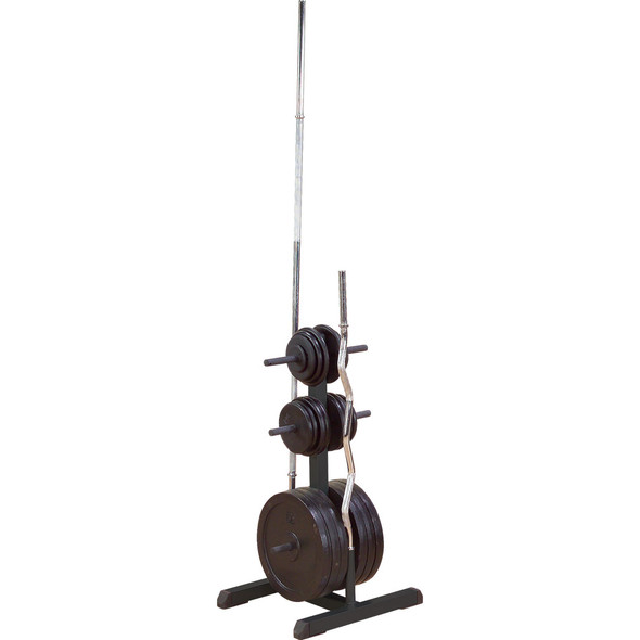 Body-Solid Standard Plate Tree & Bar Holder