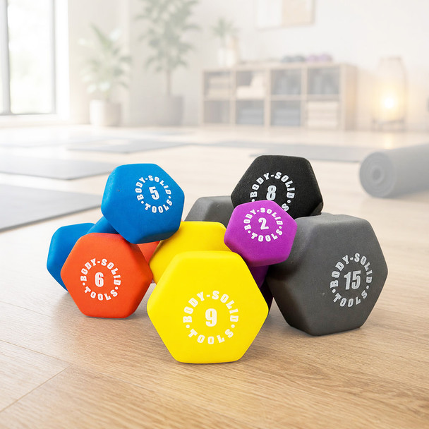 Body-Solid Tools Neoprene Dumbbells