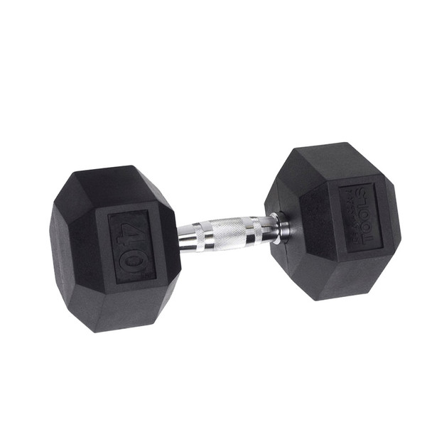 Body-Solid Tools Rubber Coat Iron Hex Dumbbells SDR