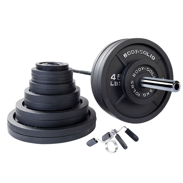 Body-Solid Tools Cast Iron Olympic Weight Sets