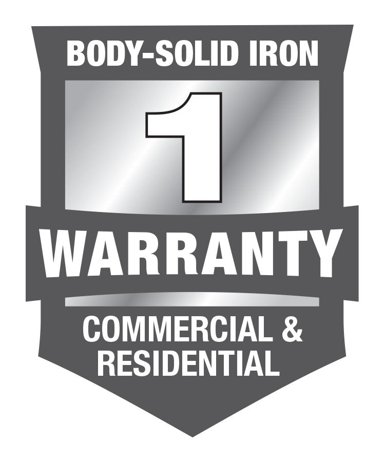 body-solid iron 1 year warranty