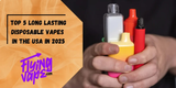 Top 5 Long Lasting Disposable Vapes in the USA In 2025