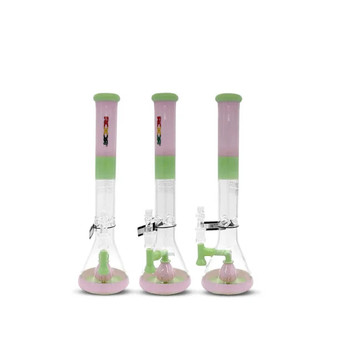 ROOR® TECH FIXED STRAIGHT TUBE TANGIE & MINT WATERPIPE 18” - 18STFP