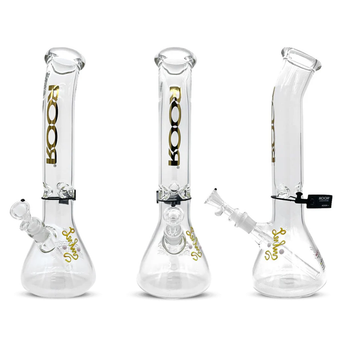 ROOR® CLASSIC BENT NECK BEAKER 5MM WATERPIPE 14" - 14B505B