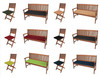 Outdoor Chair Seat Pads Bench Pads Waterproof Garden Chair Seat Pads
