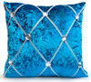 Crush Velvet Chesterfield Teal Blue Cushions