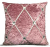 Crush Velvet Chesterfield Mauve Cushions