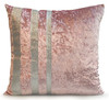 Glitter stripe Blush Pink Cushions square