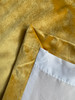 Velvet Eyelet Curtains Ring Top Lined Curtains Italy Plush Velvet Plain Mustard Yellow lining view