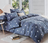 Duvet Cover with Pillow Cases Quilt Cover Bedding Set in Double King size 90 GSM BLUE TRIANGLE