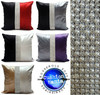 Velvet Diamante Pearl Two Tone Cushions 17X17" or 21"X21"