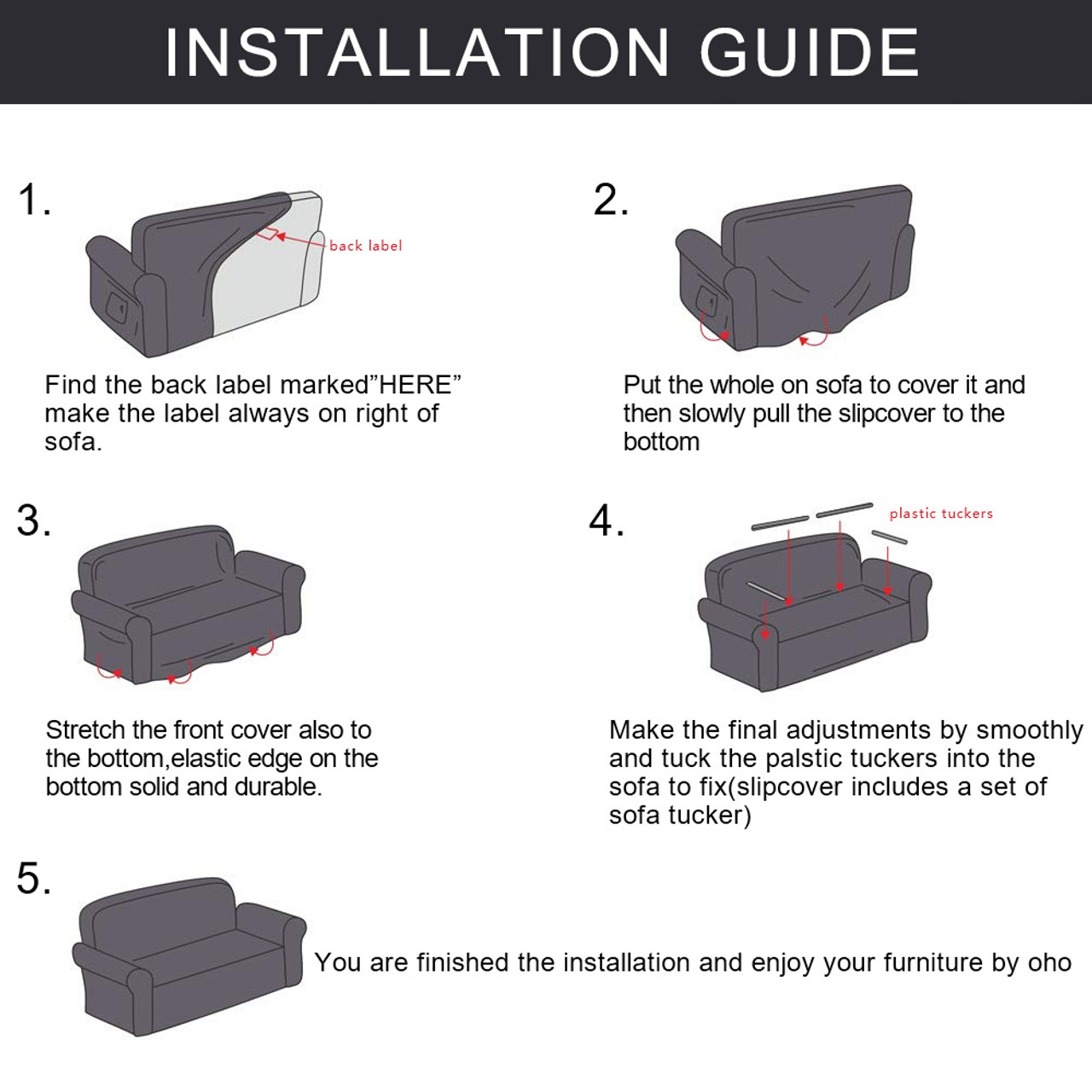 Sofa Cover Installation guide