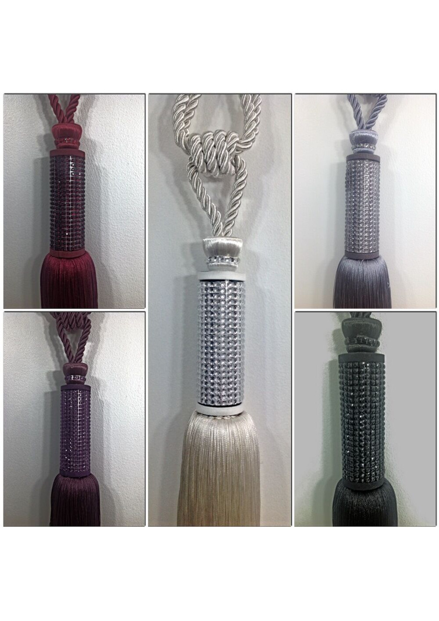Tie Backs Full Diamante Large Curtain Tassel Ties