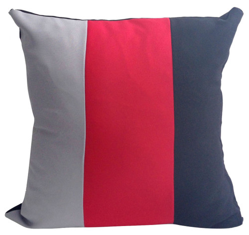 large 3 tone Striped cushions + covers or covers only RED