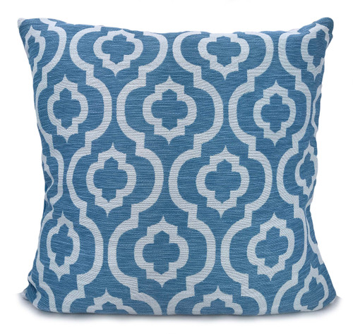 Large Chenille Moroccan Diagona Scatter Cushions or Covers 17"X17", 21"x21" LIGHT BLUE